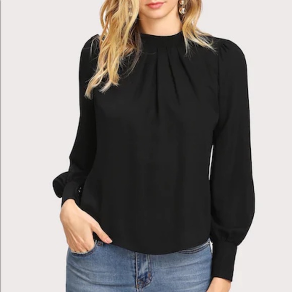 NWOT never worn black blouse - Picture 1 of 6